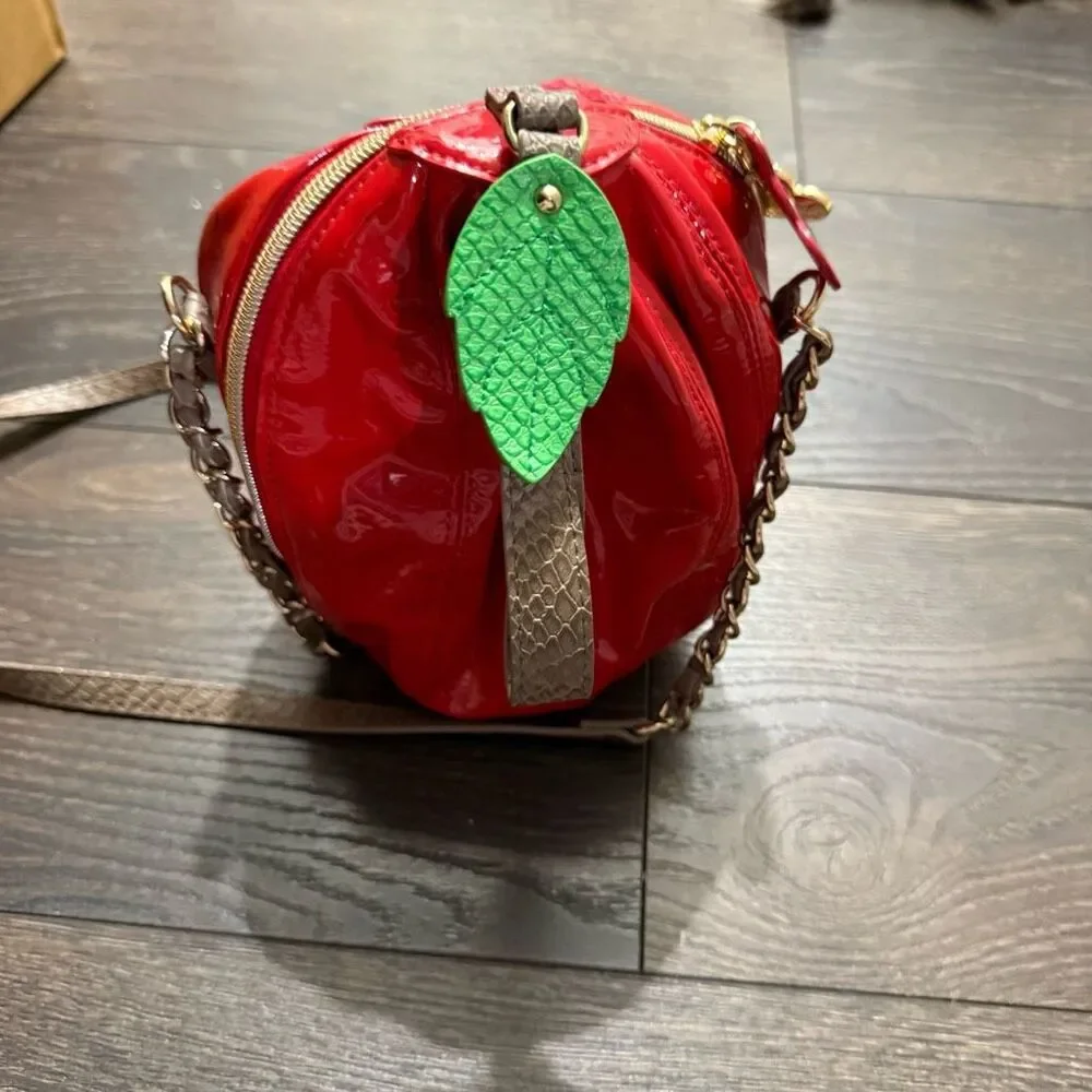 Betsey Johnson Rare Apple Orchard Crossbody Bag Purse